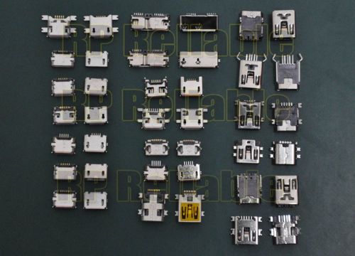 100pcs (20 models) wide use mini micro usb 2.0 3.0 connector fo phone tablet pad for sale