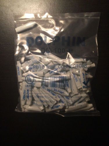 Brand New Dolphin DC-100P Super B Crimp Connector DRY White 100 Pcs beanie