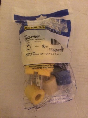 NEW ERICSON 2312-PW6P PERMA TITE LOCKING PLUG NEMA L6-20