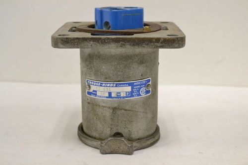 CROUSE HINDS AR 631 M54 RECEPTACLE 600/250V-AC/DC 60A AMP 3 3 PLUG B302803