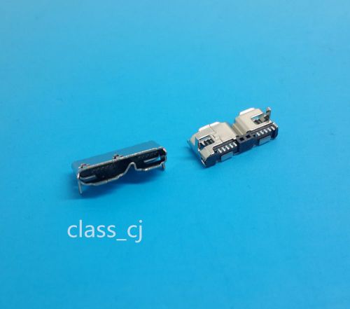 30pcs hi-speed micro usb 3.0 female 10pin socket two legs picth 12.55mm for sale