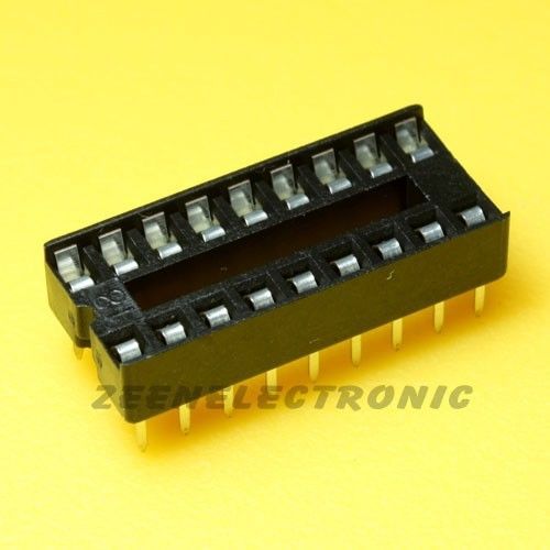 100 pcs 18 pin DIP IC Sockets Dual Wipe Contact Through Hole - FREE SHIPPING