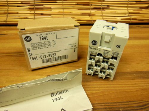 Allen Bradley 194L-E12-5522 Step Switch