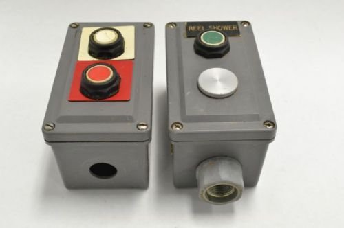 Lot 2 square d sky2 9001 d pushbutton enclosure station 200655 for sale