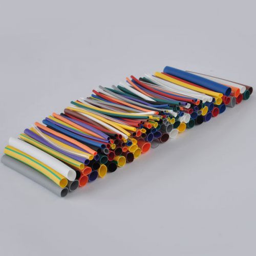 144pcs 6Size  Assortment Polyolefin 2:1 Heat Shrink Tubing Sleeving Wrap Kit