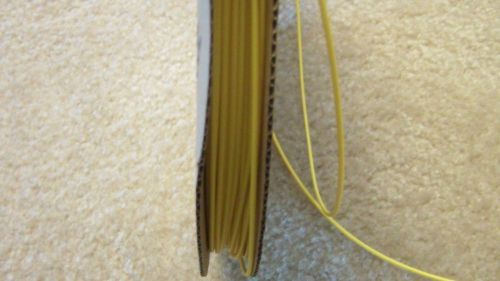 Yellow 3/64&#034; inch polyolefin heat shrink tubing 656 foot spool 2:1 shrink ratio for sale