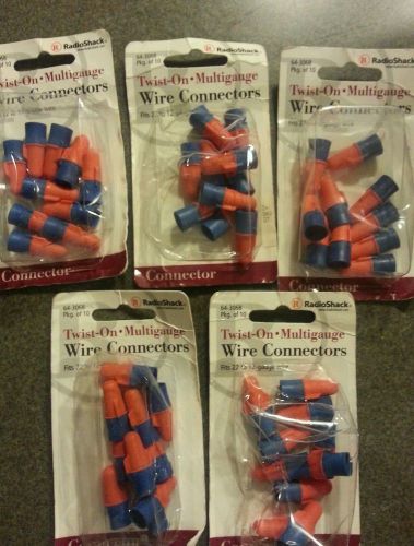 50 twist on multigauge wire nuts connectors radioshack retail packaging