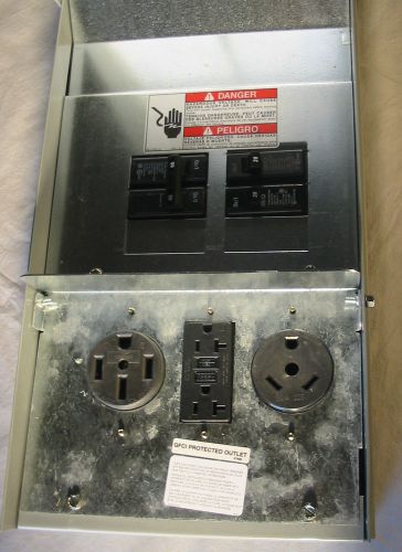 Eaton Cutler Hammer CHU1N7N4NS 125 Amp Power Outlet Panel, RV or Temporary