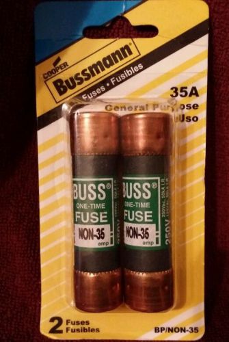 Cooper Bussmann 35 Amp One Time General Purpose Fuse NON-35 2PK