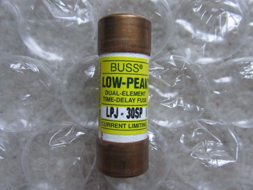 Bussmann (10) LPJ-30SP Low-Peak Fuses 30 Amp 600 Volts Class J NEW Free Shipping