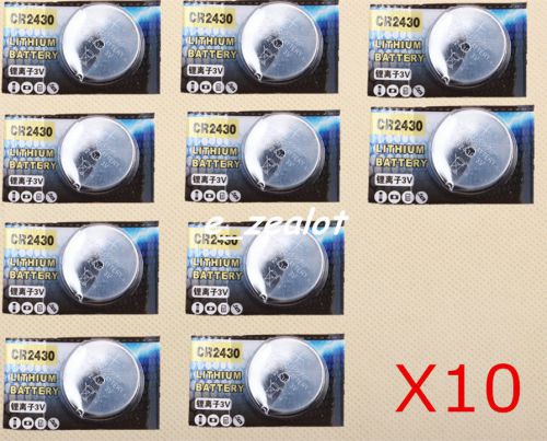 10pcs cr2430 button batteries 3v li battery perfect for sale