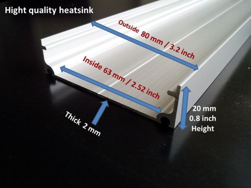 20cm / 8inch  high-quality aluminum anodized heatsink special made for diy led for sale
