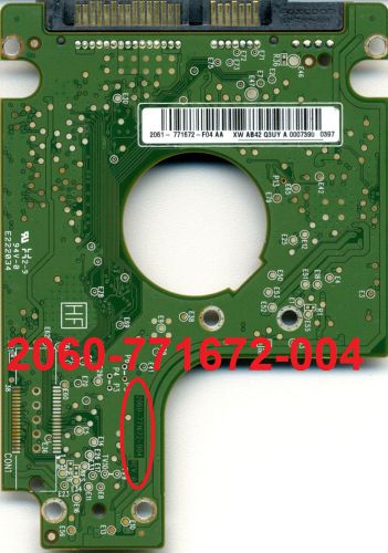 WD 1.0TB WD10TPVT-00HT5T0 771672 2060-771672-004  SATA 2.5&#034; PCB+BIOS copy+FW