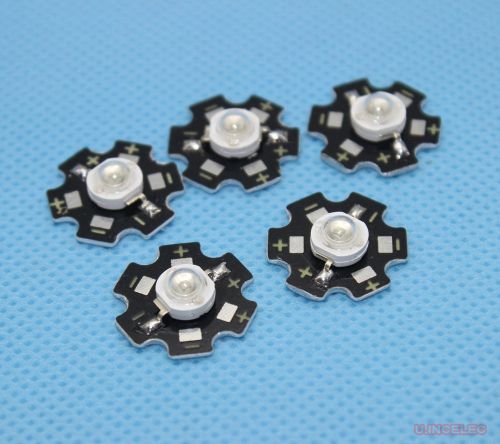 1W High Power Led Aluminum base PCB growth light Blue x5pcs