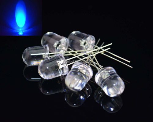 10PCS Blue 8mm 20000mcd LED Lamp Ultra Bright LEDs Light DIY