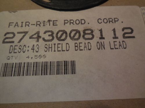 4500 PCS FAIR-RITE 2743008112 43 SHIELD BEAD ON LEAD