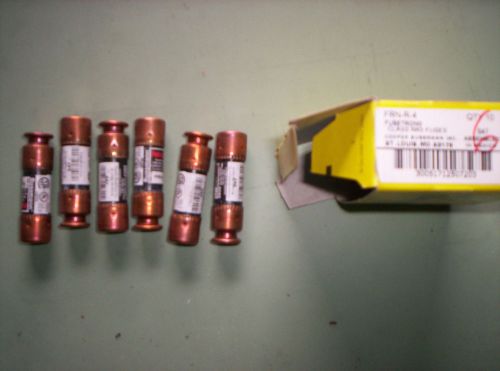 qty = 6 Bussmann Fusetron Class RK5 Fuses FRN-R-4