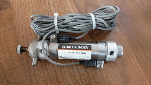 SMC PNEUMATIC CYLINDER CDM2U32-70-G59WL w/ D-G59W SENSOR *NEW OLD STOCK*