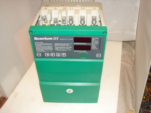 CONTROL TECHNIQUES 9500-8302 QUANTUM III DIGITAL DC DRIVE 20HP ***XLNT***