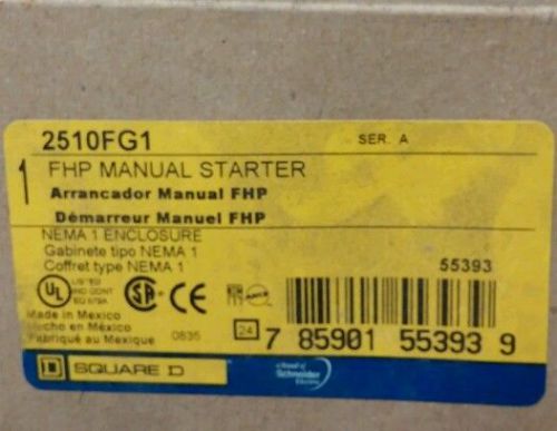 Square D 2510fg1 starter 1 pole