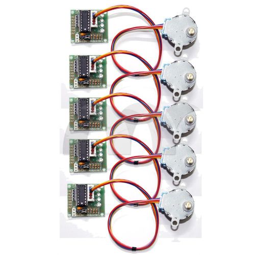 5 pcs dc 5v stepper step motor + driver test module board uln2003 for arduino for sale