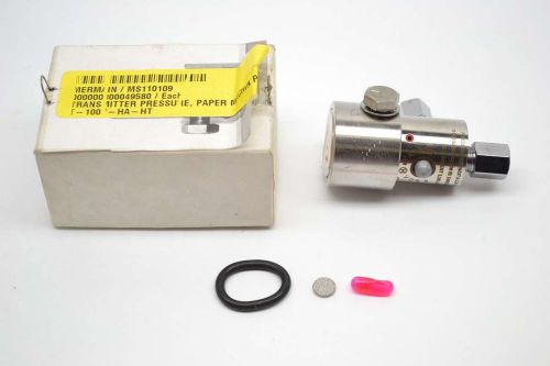 NEW PMC PT-100-V-HA-HT 400F PAPER MACHINE 0-100PSI PRESSURE TRANSMITTER B406242