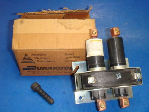 NEW DURAKOOL MERCURY DISP CONTACTOR, 120V, 35A, 600VAC, RESISTIVE, NEW IN BOX