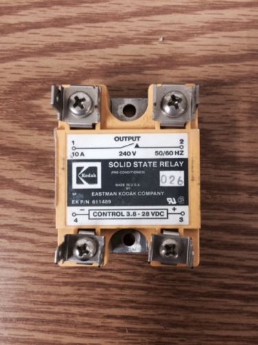 KODAK Solid State Relay 10amp 240V 50/60HZ - EK P/N 611489 BRAND NEW