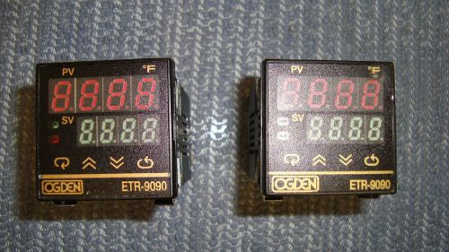 Lot of 2 Ogden ETR-9090-221 ETR9090221 Temperature Controller *Used