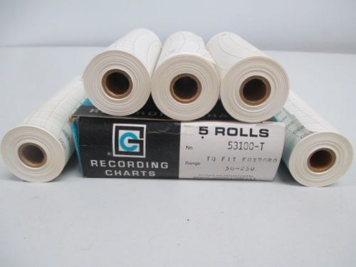 LOT 5 NEW GRAPHIC CONTROLS 53100-T RECORDING CHARTS D237149