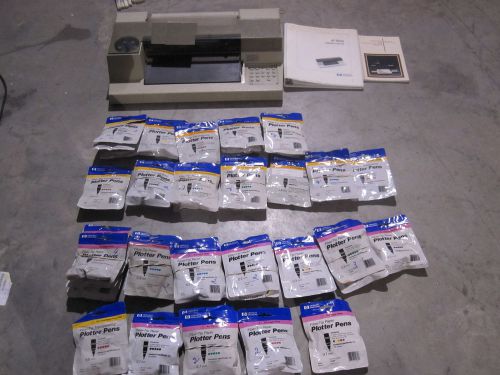 HEWLETT PACKARD 7475A CAROUSEL HP PLOTTER PRINTER with extras