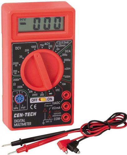 6 BRAND NEW 7 Function Cen-Tech Digital Multimeter OHM Tester NEW IN PACKAGE