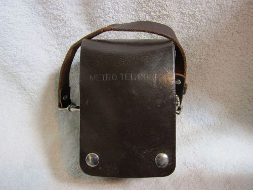 Vintage metro - tel corp leather case for meter for sale