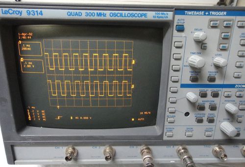 LeCroy 9314 300 MHz 4 channel digital scope oscilloscope used works!