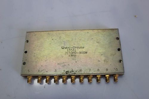 MINI- CIRCUITS POWER SPLITTER COMBINER ZC10PD-900+ 10way - 0deg 800- 900MHz SMA