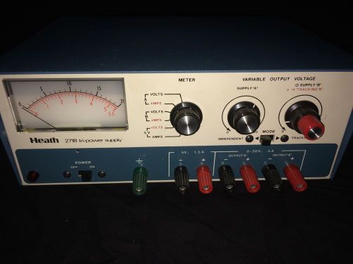 Heath Zenith Tri-Power Supply Model SP 2718 W/Manual