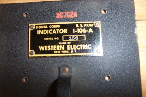 Western Electric I-106-A Field Stregth Meter 100 mcs- 160 mcs