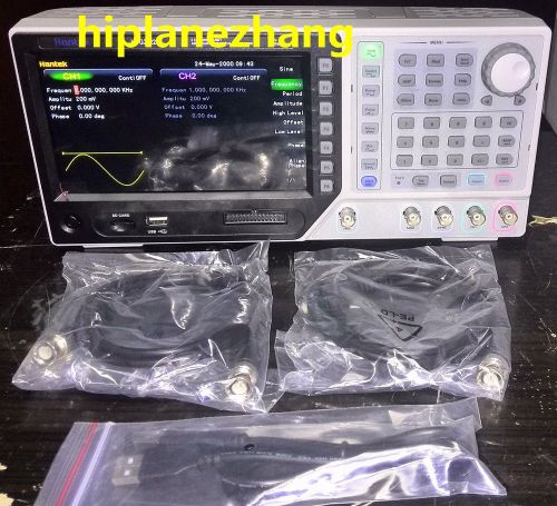 2ch 5mhz 250msa/s function signal arb. waveform generator usb 7&#034;tftlcd hdg2002b for sale