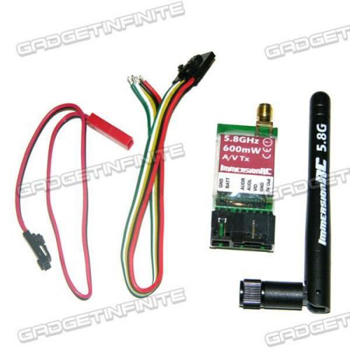 5.8G ImmersionRC 600mW Video/Audio AV Sender Transmitter TX V2 SMA gi