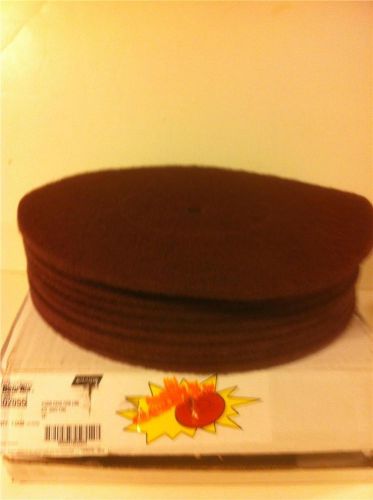 16&#034; NORTON BEAR-TEX 662610 02055 FLOOR MAINTENANCE PADS THIN LINE MAROON 10/CA