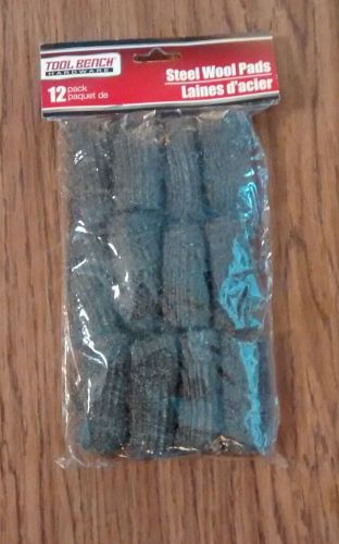 New. 9-Pack Steel Wool. 2.5&#034; rolled wool pads.