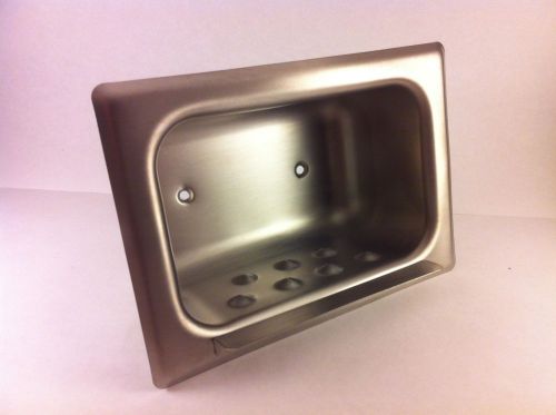 Bobrick B-4380, Recessed Heavy Duty Soap Dish, St Steel - NEW