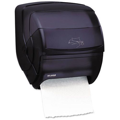 San Jamar Integra&amp;trade; Lever Action Hard Roll Paper Towel Dispenser, Black