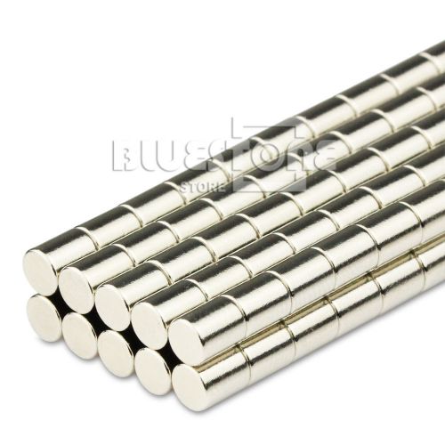 100 pcs Strong N50 Round Mini Disc Cylinder Magnets 4 * 5mm Neodymium Rare Earth
