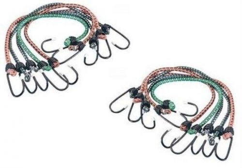 10 Pc 18&#034; Long Bungee Cord Set Light Duty