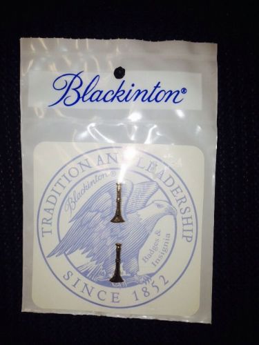 Blackinton Collar Lapel Pins Rank Insignia Leadership BUGLE NEW