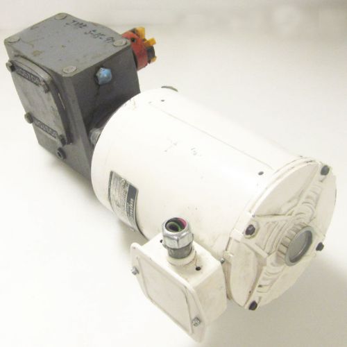 GE Motor 5KS49PN4057 AC Motor With Boston Gear Reducer