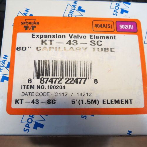 SPORLAN EXPANSION VALVE ELEMENT KT-43-SC