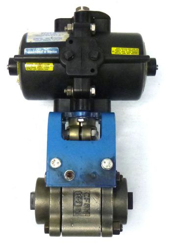 Jamesbury SP25-B Pneumatic Actuator with 1-1/4&#034; Ball Valve