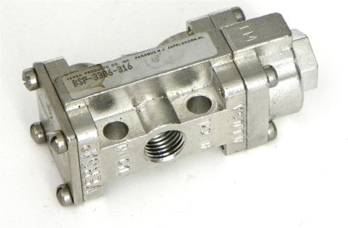 VERSA 3-WAY ALUMINUM VALVE 1/4&#034; NPT MODEL BSP-3306-316